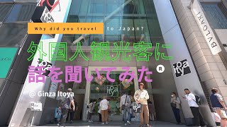 なぜ日本へ？ 外国人観光客に聞いてみた 文房具店「伊東屋」 [upl. by Py675]