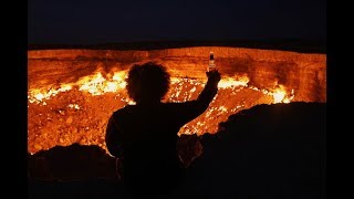 Travel To Darvaza Gas Crater  The Gates To Hell in Turkmenistan 2019 DJI OSMO pocket [upl. by Naldo508]