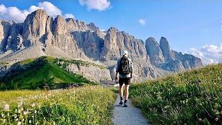 Solo Hiking 50 Miles on Alta Via 2 Dolomites Italy [upl. by Dillie]