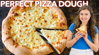 Best Homemade Pizza Dough Recipe  How To Make Pizza Crust [upl. by Earazed]