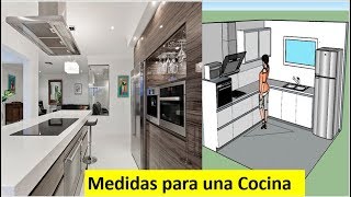 Cómo DISEÑAR Tu COCINA  Medidas y Tips para la Construcción [upl. by Josefina469]