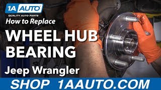 How to Replace Wheel Hub Bearing 0717 Jeep Wrangler [upl. by Lewellen]