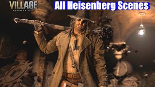 RE8 All Heisenberg Scenes amp Encounters  Resident Evil Village PS5 [upl. by Oretos]