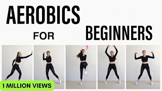 9 Min Aerobics For Beginners  Morning Energy Booster  Aerobic Exercises [upl. by Hanavas]