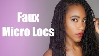 Crochet Faux Micro Locs Tutorial amp Review  Jasmine Defined [upl. by Horter]