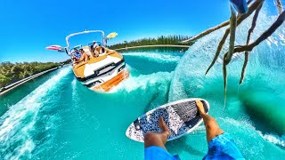 Epic Wakesurfing Stunts on a Private Lake Austin Keen [upl. by Market]