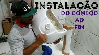 COMO INSTALAR LAVATÓRIO COM COLUNA [upl. by Lime]