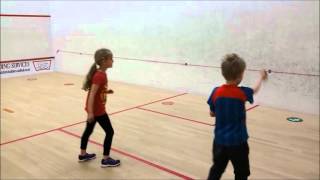 JUNIOR SQUASH COACHING LESSON PART 1 APRIL 2016 [upl. by Ari]