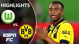 VfL Wolfsburg vs Borussia Dortmund  Bundesliga Highlights  ESPN FC [upl. by Lyrad309]