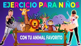 14 Ejercicios FACILES para NIÑOS 😱🏋 Easy Kids Workout 😎 Animal Fitness [upl. by Garling]