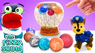 Fizzy amp The Paw Patrol Pups Make A DIY Play Doh Solar System In A Jar  Fun Videos For Kids [upl. by Nic474]