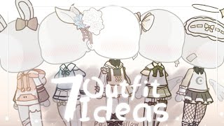 7 Cute Outfit Ideas  Gacha Club [upl. by Alomeda]