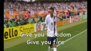 Official World Cup 2010 Song Wavin Flag The Celebration Remix with Lyrics [upl. by Abla]