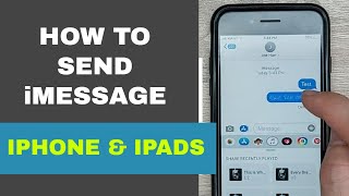 How to send an iMessage on iPhone [upl. by Lennad]