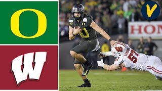 6 Oregon vs 8 Wisconsin Highlights  2020 Rose Bowl Highlights  College Football [upl. by Ittocs]