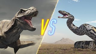 Titanoboa VS TRex [upl. by Hgeilhsa]