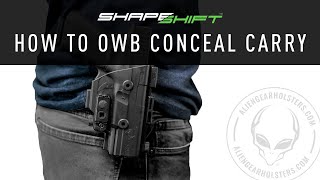 How to Use an OWB Holster for Concealed Carry [upl. by Ilesara]