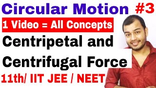 Circular Motion 03 Centripetal and Centrifugal Force IIT JEE NEET  Conical Pendulum Death Well [upl. by Codee]