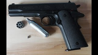 Colt 1911 CO2 pistol review [upl. by Miran405]