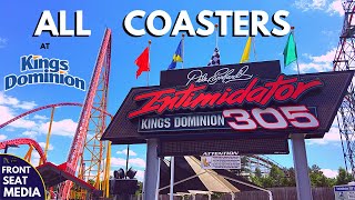 All Coasters at Kings Dominion  OnRide POVs  Front Seat Media [upl. by Eirlav]