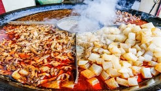 Chinese Street Food Tour in Wuhan China  Street Food in China BEST Noodles [upl. by Lachish]