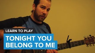 How to play quotTonight You Belong To Mequot by Eddie Vedder Guitar Chords amp Lesson [upl. by Socem155]