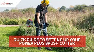 How to setup up your Power Plus Brush Cutter [upl. by Yenatirb]