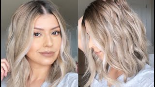 HOW I STYLE MY LOB  QUICK AND EASY [upl. by Anavlis949]