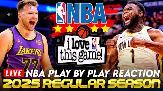 🔴LAKERS vs PELICANS │ 2025 NBA Basketball Game PlayByPlay Reaction amp Scoreboard [upl. by Intosh53]