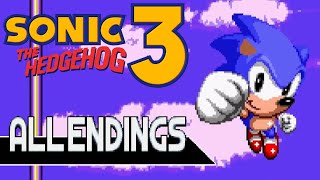 All Endings  Sonic 3 amp Knuckles [upl. by Easlehc]