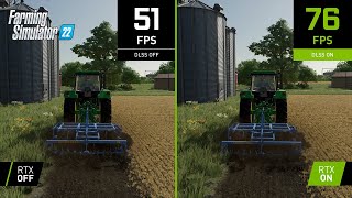 Farming Simulator 22  4K NVIDIA DLSS Comparison [upl. by Yelsnik970]