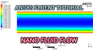 ANSYS Fluent Tutorial  Nanofluid Flow and Heat Transfer Modeling  Single Phase Model [upl. by Eentrok486]