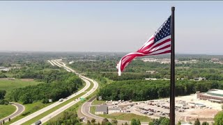 Celebrating Flag Day at North Americas tallest flagpole in Sheboygan [upl. by Nauqyt]