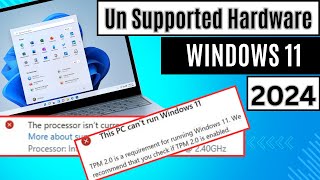 How to Install Windows 11 on Unsupported CPU amp TPM 12 [upl. by Publea261]