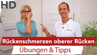 Rückenschmerzen im oberen Rücken Übungen  Rückenübungen bei Schmerzen im oberen Rücken [upl. by Llerud]