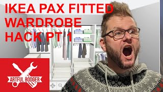 Ikea Pax Transformed Into Custom Fitted Wardrobe [upl. by Anivol]