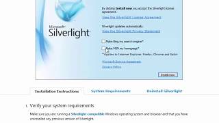 Silverlight  How to Install or Update [upl. by Iraam]