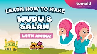 How to Make Wudu and Salah  Learn to pray with Amina [upl. by Stuckey]