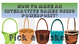 HOW TO MAKE AN INTERACTIVE GAMES USING POWERPOINT [upl. by Trust]