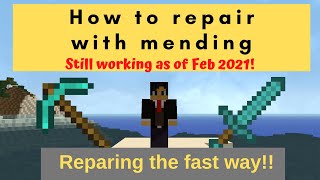 Minecraft Mending your gear the fast way [upl. by Llorre]