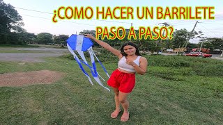 Como Hacer un Barrilete cometa o papalote ¿Cómo hacer un BARRILETE muy simple y económico [upl. by Lloyd252]