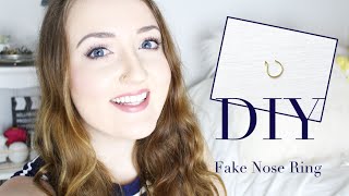 DIY  Fake Nose Ring [upl. by Georgette345]