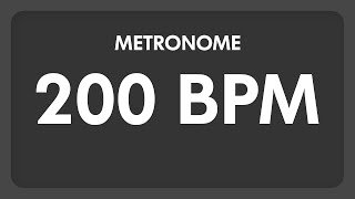 200 BPM  Metronome [upl. by Suirred]