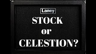 GUITAR SPEAKER COMPARISON  LANEY IRT 112 vs CELESTION G12T75 [upl. by Barbara]