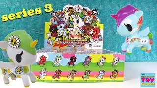 Tokidoki Unicornos Full Set Case Unboxing Series 3 Toy Review  PSToyReviews [upl. by Everara]