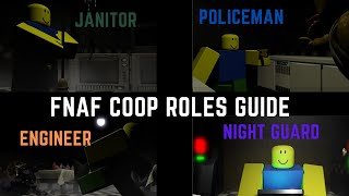 FNAF COOP  Roles Guide  Roblox [upl. by Chanda840]