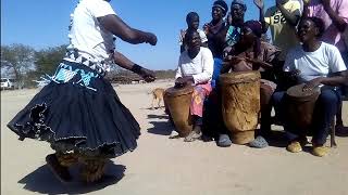 Basetsi Mamo and Tjevula traditional dance group Botswana Hosana [upl. by Bundy]