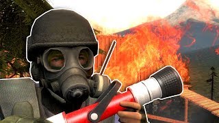 OUR TREE HOUSE CAUGHT FIRE  Garrys Mod Gameplay  Gmod Firefighter roleplay [upl. by Beller730]