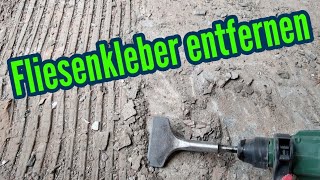 Fliesenkleber entfernen Fliesenkleber vom Boden entfernen [upl. by Holbrook]