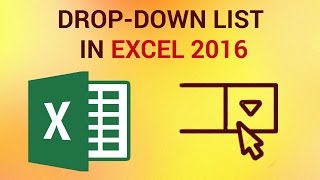 How to Create a Drop Down List in Excel 2016 [upl. by Jobey193]